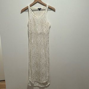 Express white beach cover up - XS